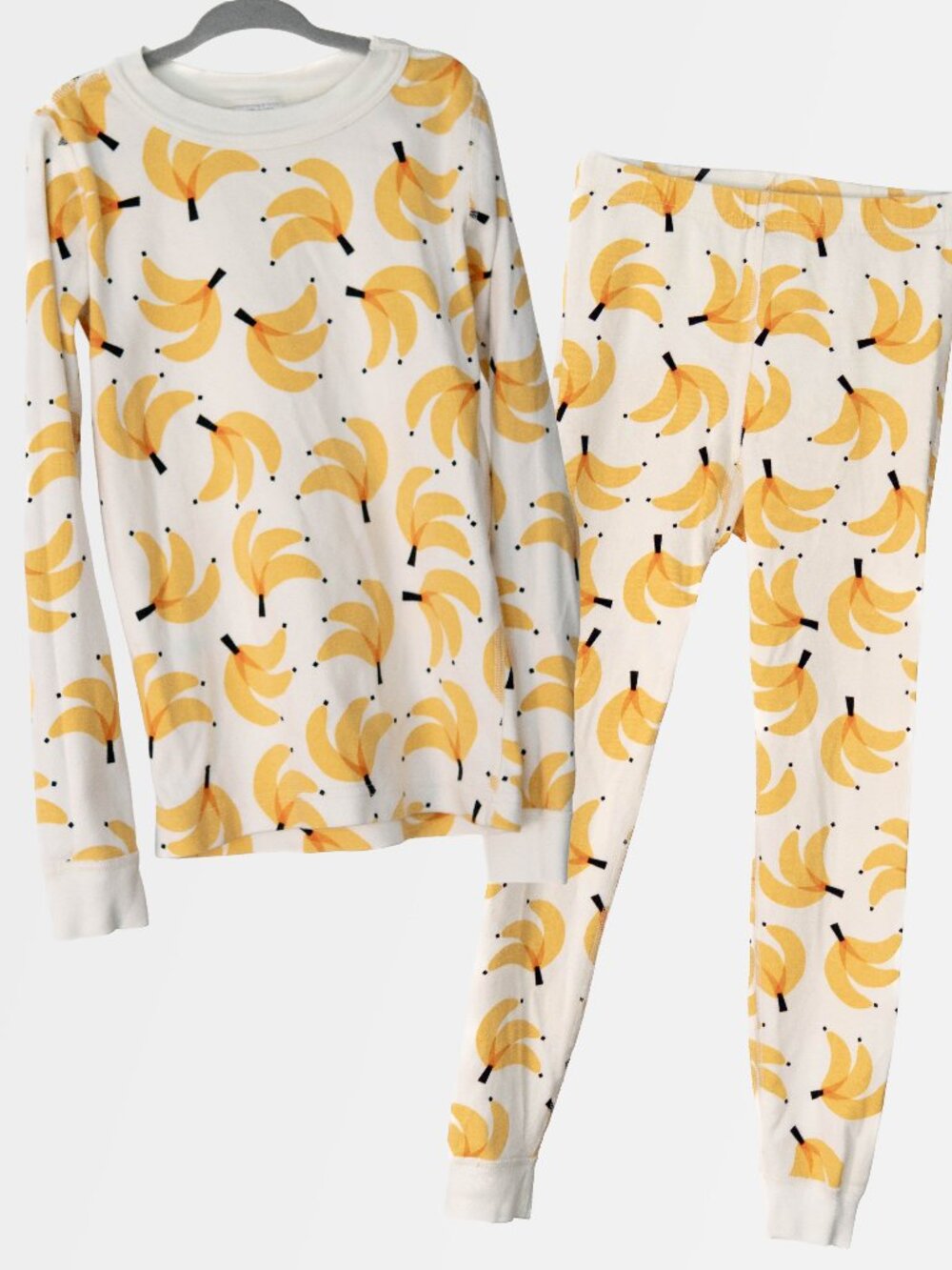 Hanna Andersson Banana Print PJs Size 8 / 130cm